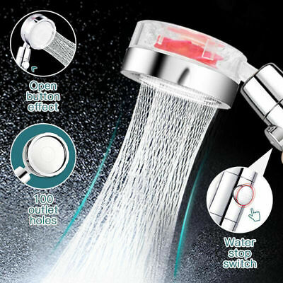 Cabeza de ducha de alta presión 360 girar Spray de mano de ahorro de agua de baño de lujo