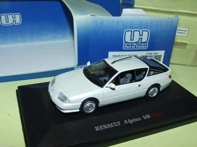 RENAULT ALPINE V6 TURBO Blanc Nacré UNIVERSAL HOBBIES 1:43