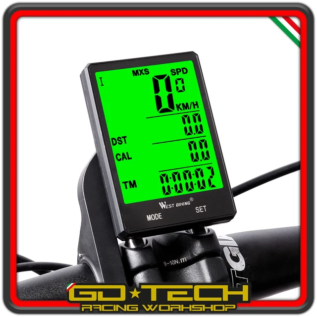 Contachilometri Bici Senza Fili AMFUN - IPX6 Impermeabile, 24 Funzioni, Display LCD - Foto 11