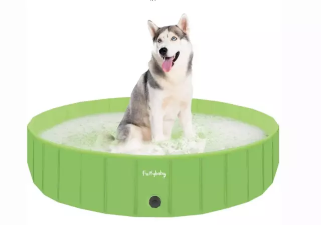 LARGE Durable Pet Dog kids Paddling Pool Bathtub Portable Folding 120 X 30 CM