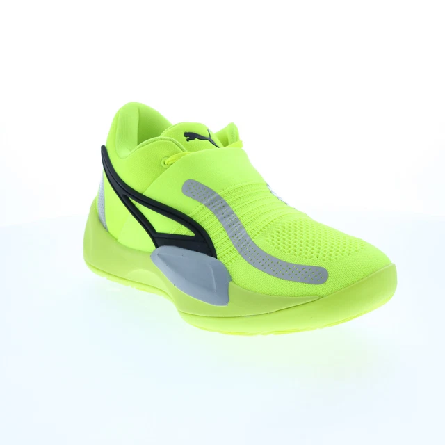 Puma Rise Nitro 37701205 Mens Green Synthetic Athletic Basketball Shoes