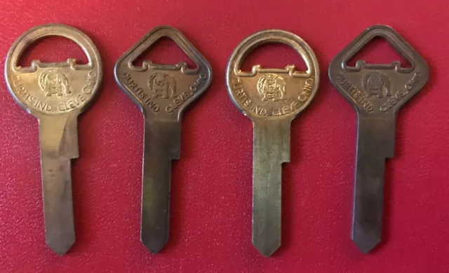 Curtis  H13  H14 key blank H-13 H-14  VINTAGE keys   Bulldog logo