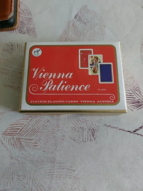 Ancien Jeu De 52 Cartes Miniatures Piatnik Austria - Occasion Bon État
