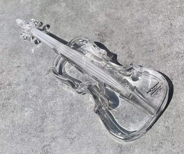 Vintage HOFBAUER Rare Lead Crystal Violin