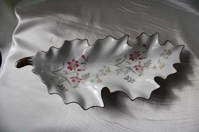 Vintage 1970s Leaf Candy Dish Made in Germany Mitterteich Bavaria