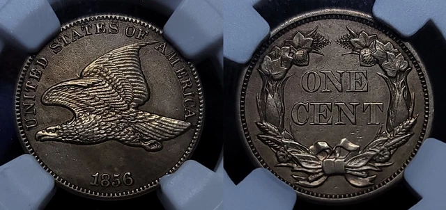 1856 Flying Eagle Cent 1c NGC Proof Details Cleaned KEY !!