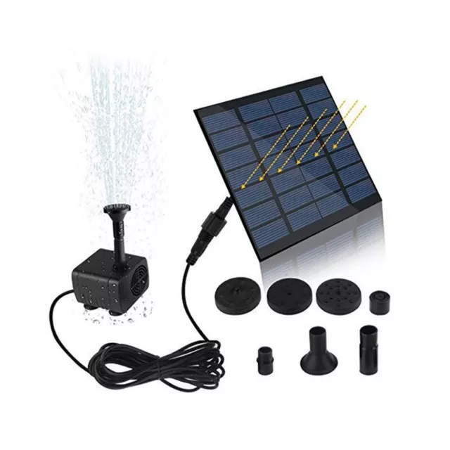 Solar Water Fountain with 7 Nozzles Water Pump  Multifunctional H5S24944