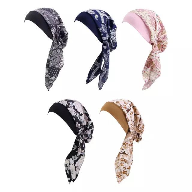 Soft Women Turban Head Scarf Hat Lady African Headwrap Beanie Hair Cover Cap