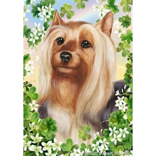 Clover Garden Flag - Silky Terrier 311021