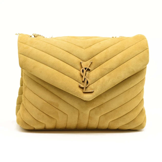Loulou monogram ysl medium chevron quilted leather sales camera shoulder bag