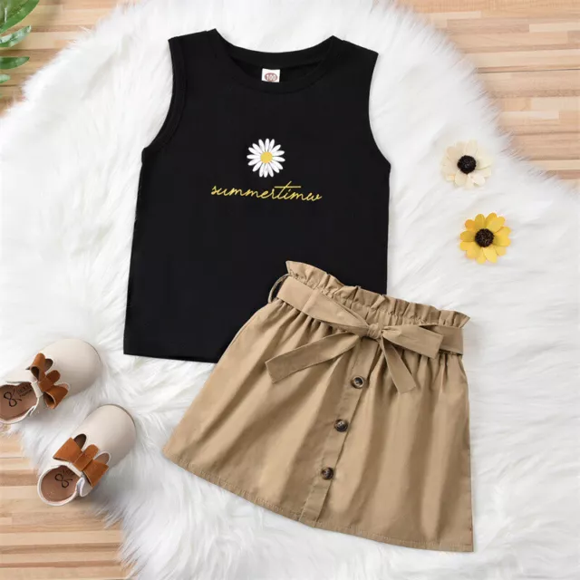 T-shirt top neonata bambina abiti corti set abiti estivi bambini