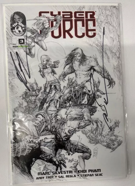 Cyber Force #1-5 Image Comics Kickstarter Edition Signiert Mark Sivestri 3