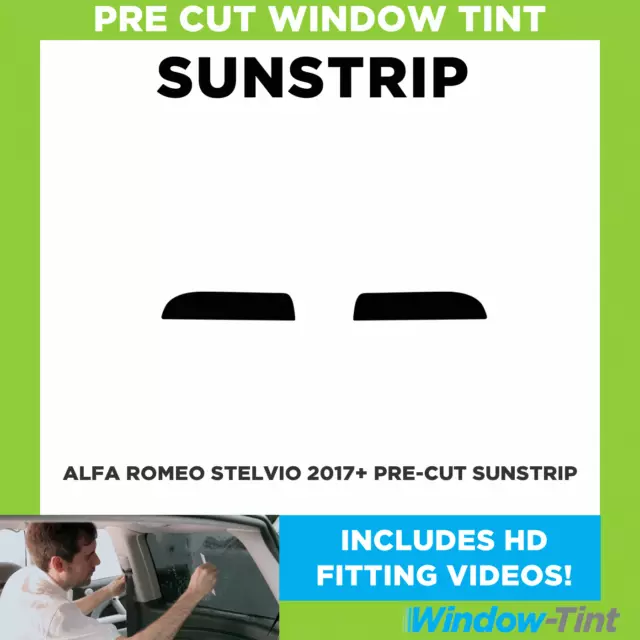 Pre Cut Sunstrip - For Alfa Romeo Stelvio 2017+ - Window Tint