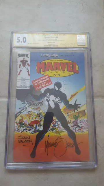 CGC SECRET WARS 8 Marvel Comic Signed By Zeck Beatty And Shooter Hungary Edition