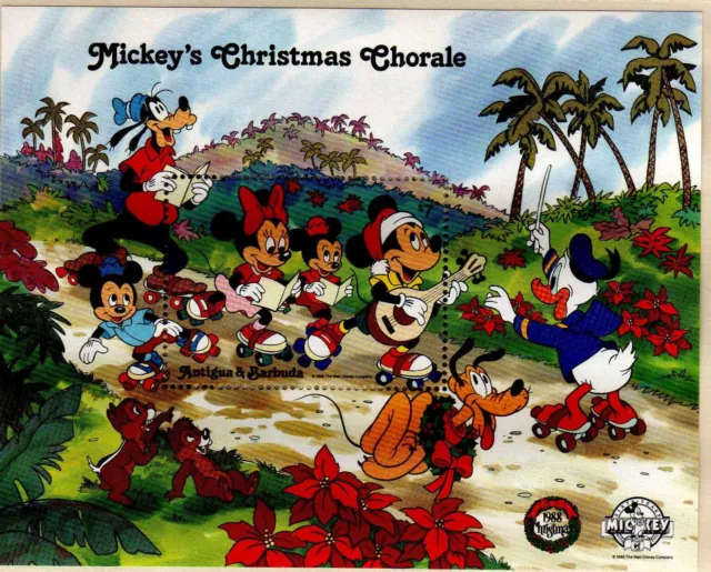 Walt Disney  - Antigua & Barbuda, Bl. 150 postfrisch (Weihnachten)