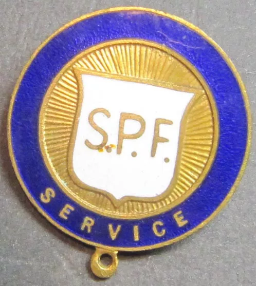 SPF  1942-43 Enamel Service Award by Schlank Adelaide
