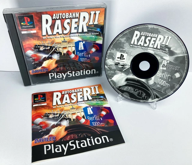 AUTOBAHN RASER II (2) - RARE Sony PlayStation 1 German Game (EU/Ger)(PS1 PAL)