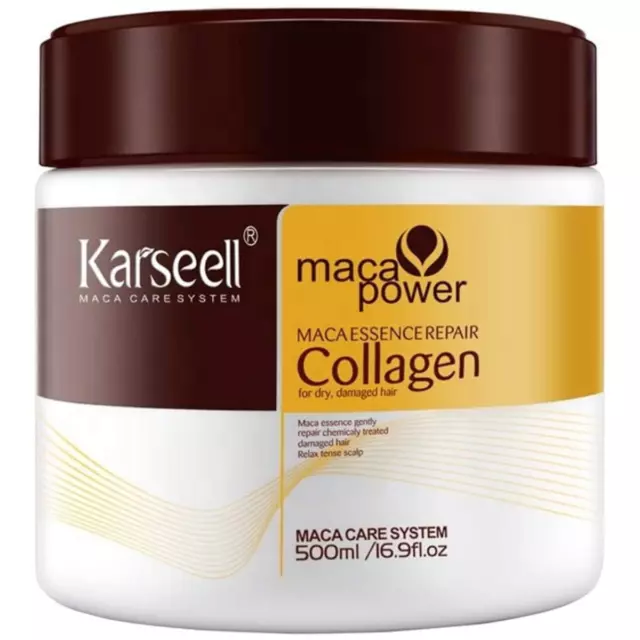 KARSEELL-Mascarilla Pelo, Reparación Profunda, Cabello Seco y Dañado. 500ml.