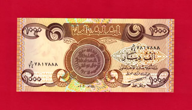 RARE 1000 DINARS 2003 IRAQ UNC NOTE (Pick-93a) - Signature: Falih Dawood Salman