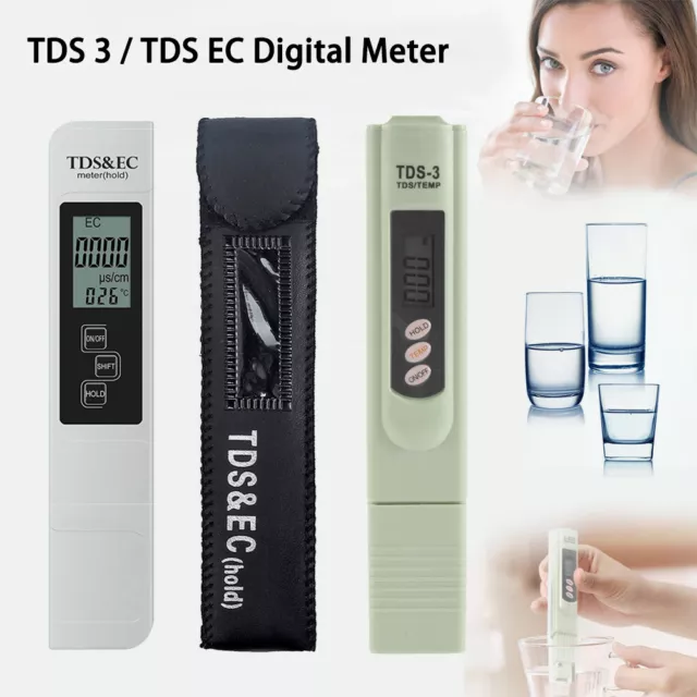 Digital TDS EC Meter qualité de l'eau testeur de pureté TEMP PPM filtre stylo stick Allemagne