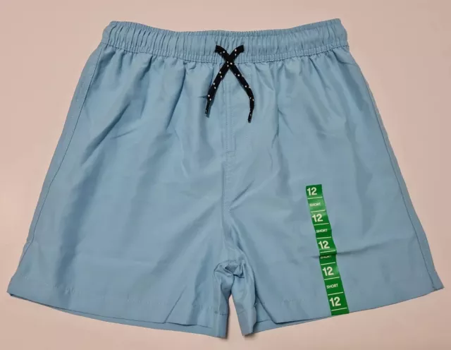 Boys Kids Boardshorts Bnwt Size 12 Light Blue Anko Brand Drawstring