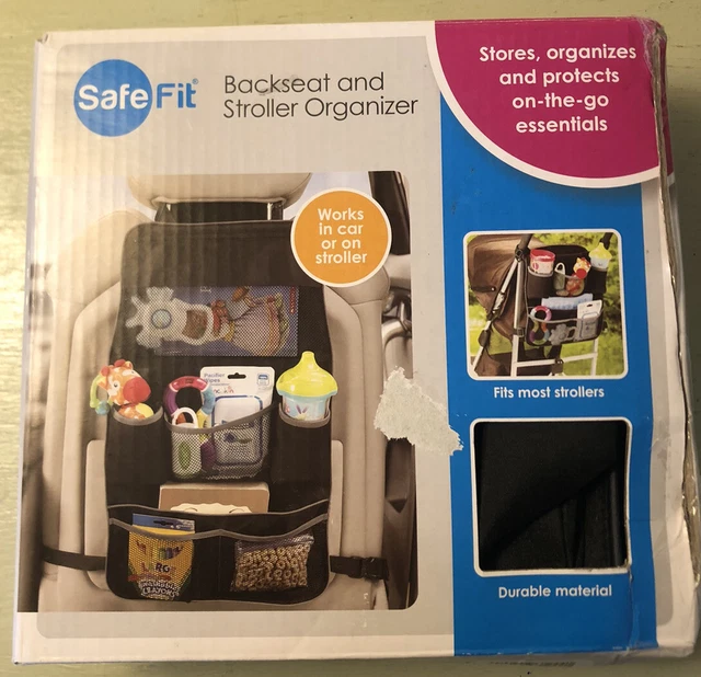 Safefit CAR Backseat & Stroller Organizer Universal Durable & Easy to Clean.