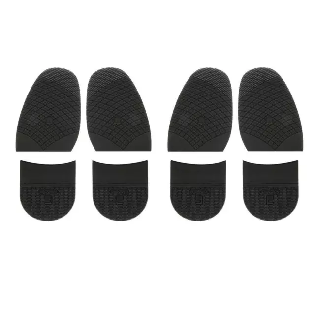 4x suole per scarpe in gomma nera antiscivolo per tacchi neri antiscivolo per