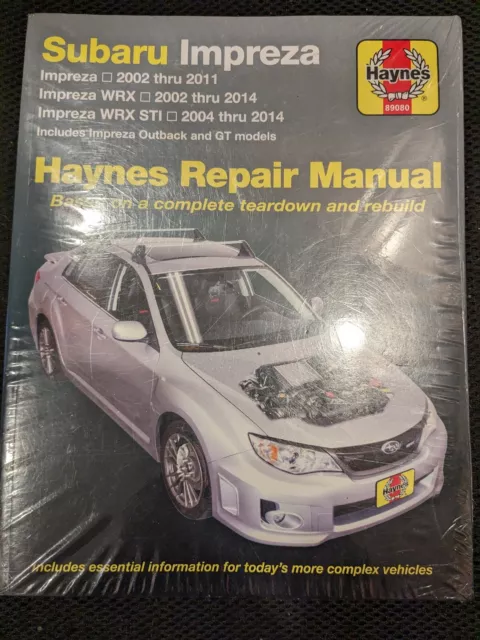 Subaru Impreza (02-11),WRX (02-14),WRX STI (04-14) Haynes Manual USA (Paperback)