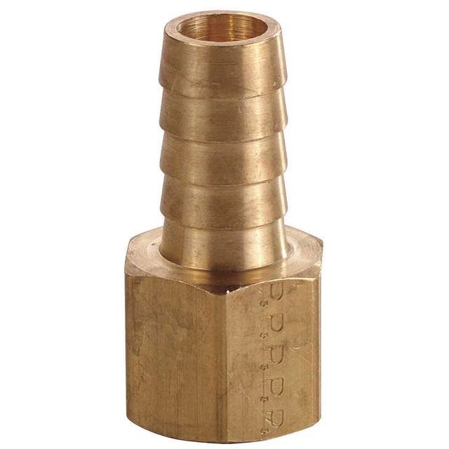 GRAINGER APPROVED 6AFP3 Barbed Hose Fitting,Hose ID 1/2",NPT