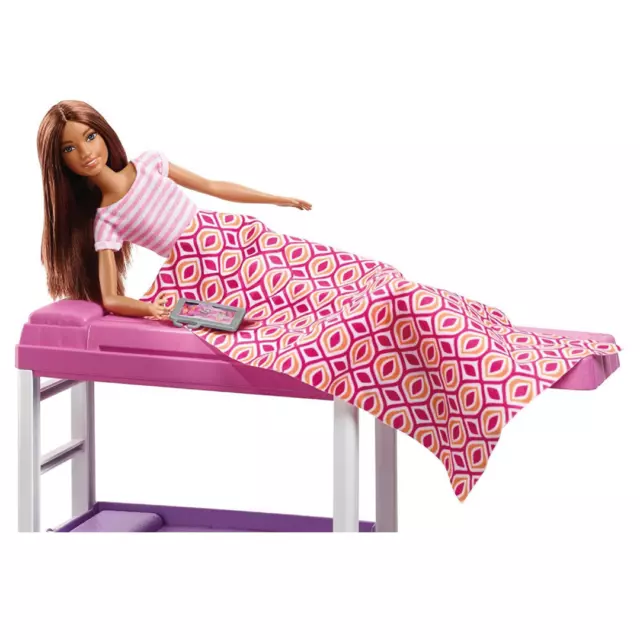 Barbie Doll and Furniture Loft Bed w/ Transforming Bunk Beds FXG52