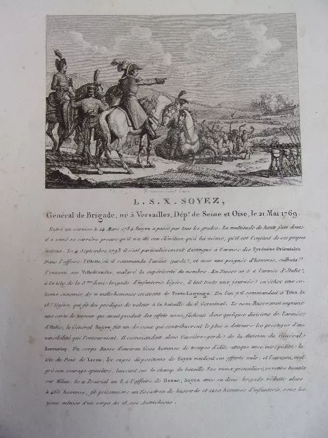 L.S.X BEZ Brigadier General, born in Versailles, May 21, 1769