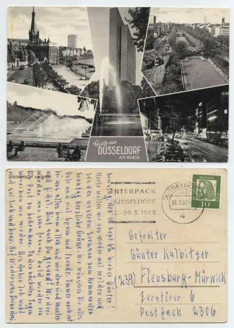 79073 - Saluti da Düsseldorf - cartolina, eseguita 16.9.1962