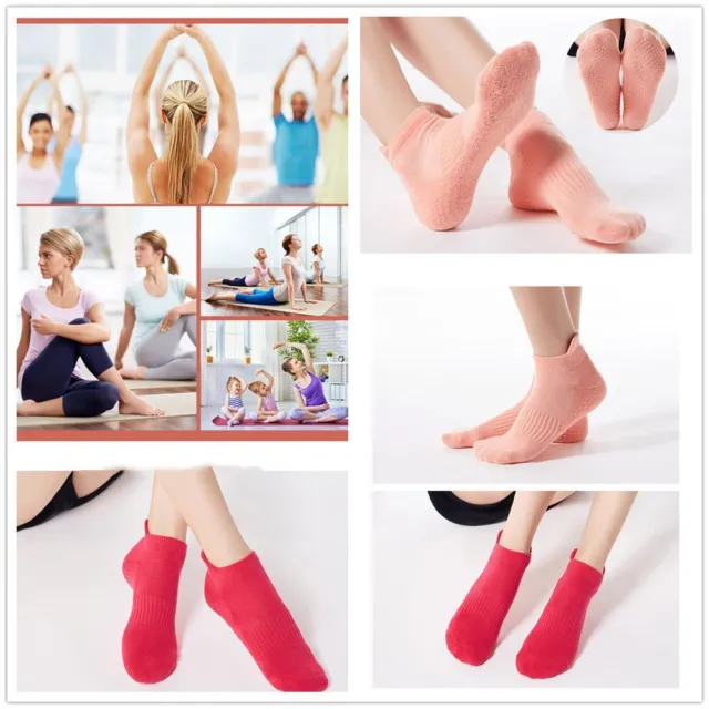 Calzini antiscivolo barra balletto con impugnature impugnatura alla caviglia calzini antiscivolo calzini yoga