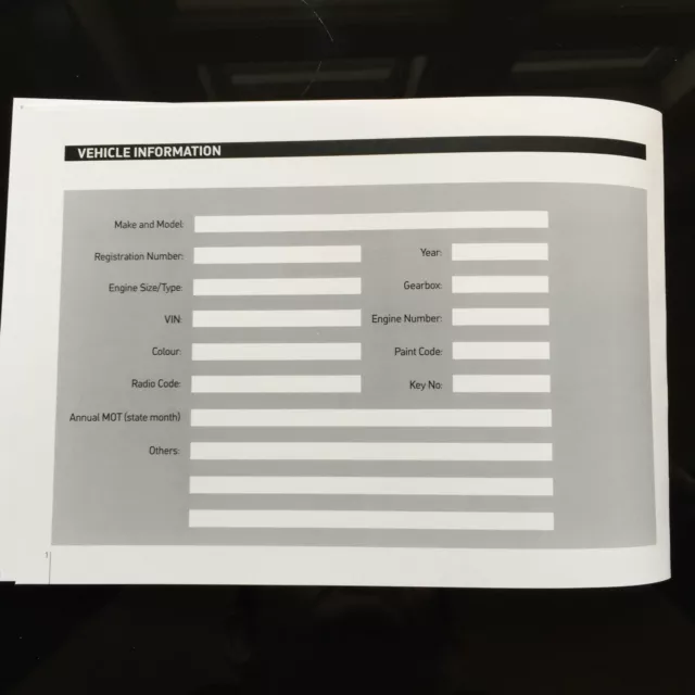 BMW X3 Service Book - History Maintenance Record Portfolio - New Blank
