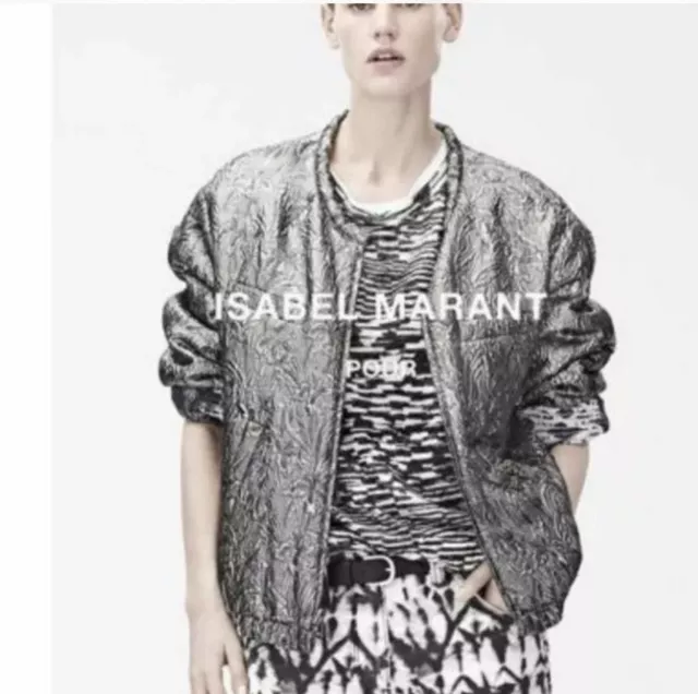 Isabel Marant Pour H&M ,Blouson Reversible En Laine Et Soie ,Parfait État