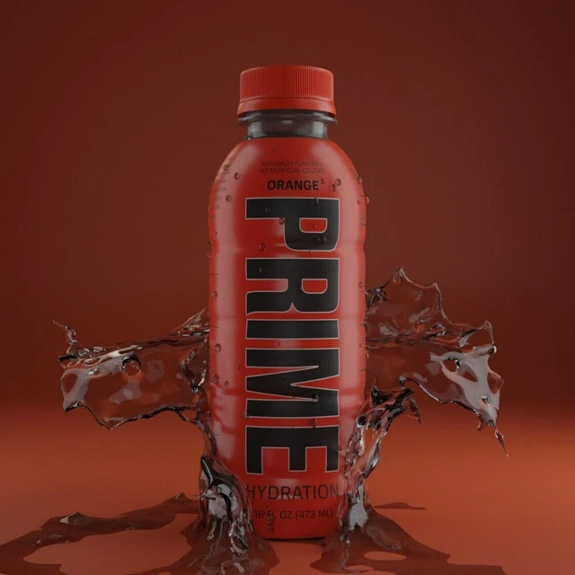 NEW PRIME HYDRATION Drink Orange Flavor 16.9 Oz Logan Paul Ksi Free