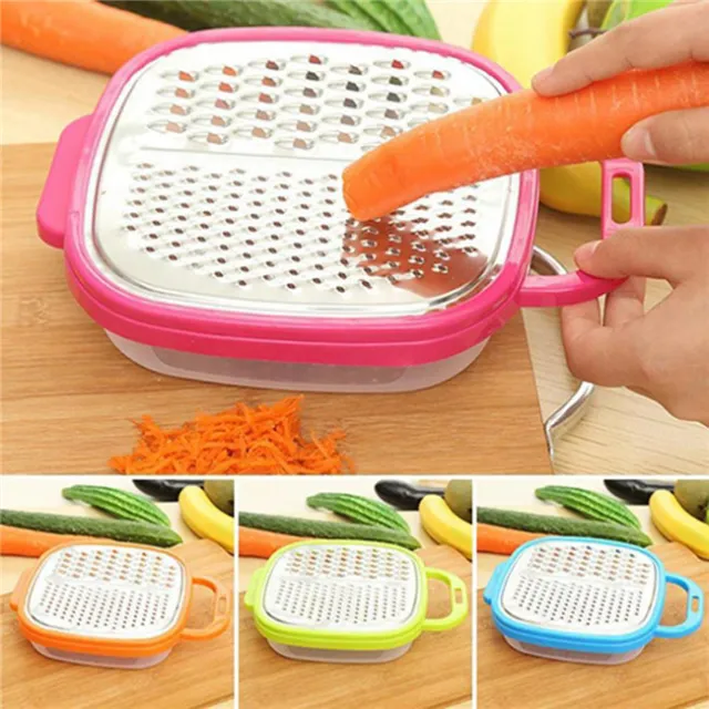 Kitchen Cheese Food Vegetable Carrot Grater Slicer Shredder With Container BA