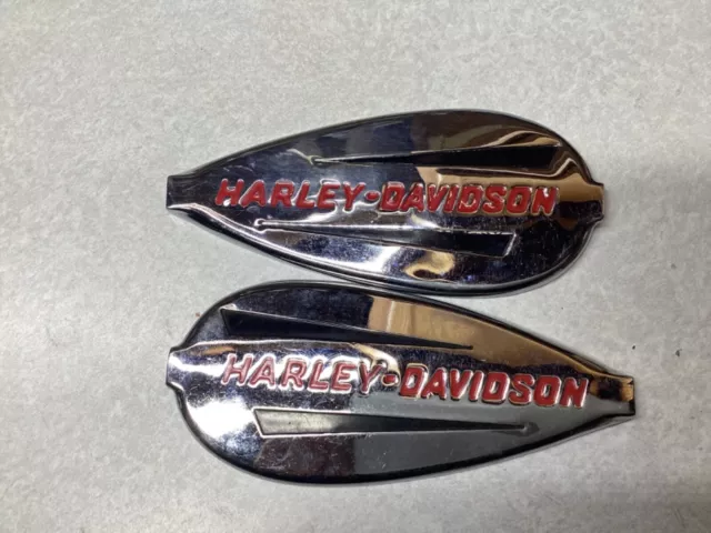 HARLEY DAVIDSON 61769-40 used newer tank badges purchased from HD dealer