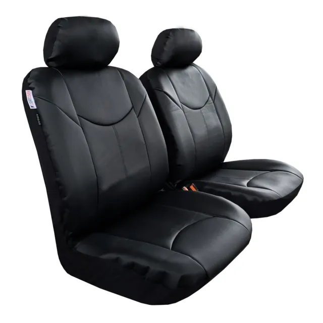 For Chevy Tahoe 2007-ON  Car Truck SUV Front Seat Cover Black Leather Waterproof