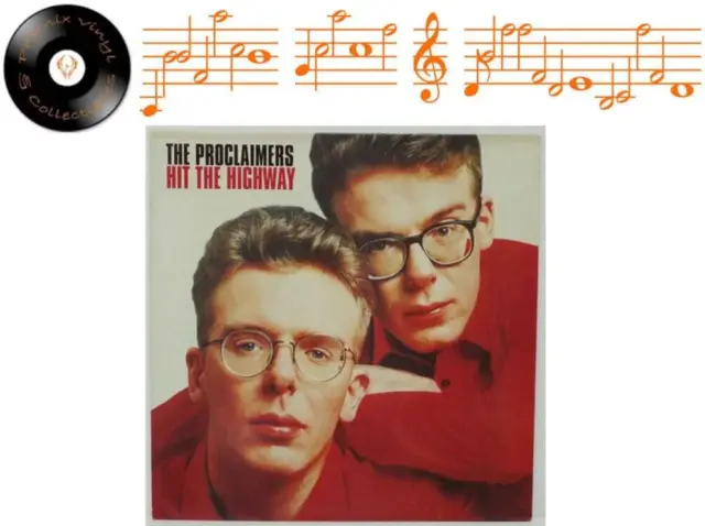 The Proclaimers Hit The Highway Vinyl LP + Inner Sleeve A1 B1 Pressing - EX