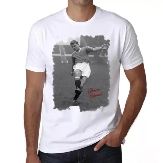 Camiseta Estampada para Hombre Duncan Edwards T-shirt Vintage Manga Corta Regalo