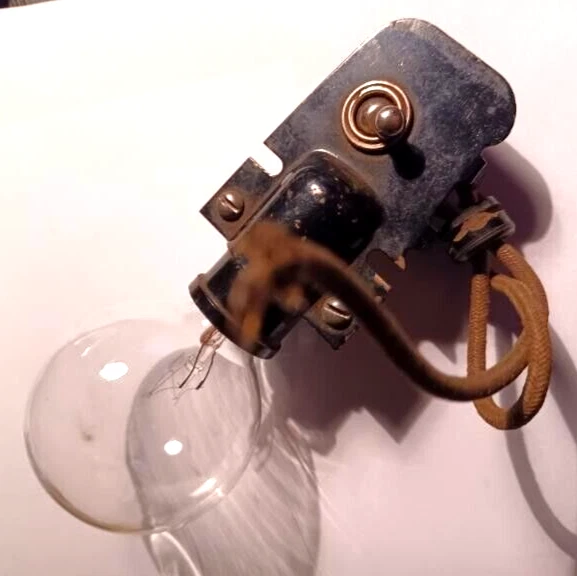 Original White Rotary Sewing Machine Light Fixture