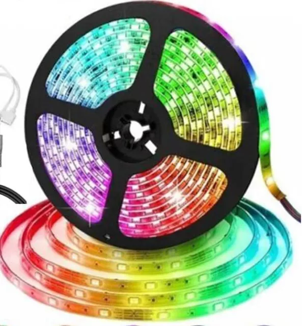 LED Strip Lights 5M 10M 15M remote control RGB Colour Changing for TV Bedroom UK 3