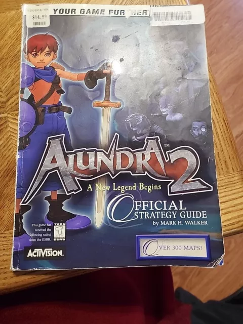 Alundra 2 A New Legend Official Strategy Guide Brady Games PS1 Squaresoft RARE