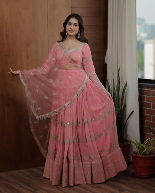 New Indian Lengha Bollywood Wear Wedding Party Pakistani Designer Lehenga Choli
