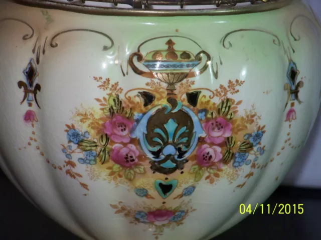 Crown Devon Fieldings Antique Hand Painted Vase w/Base 2