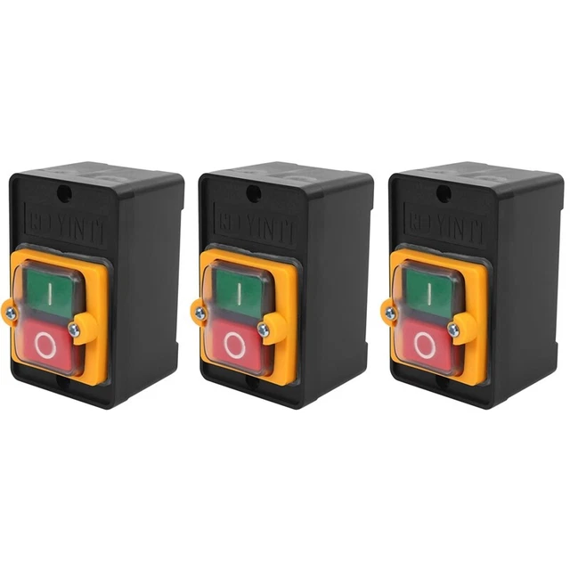 3x AC 220/380V pressostato impermeabile on/off -5 per motori perforatori A2X4