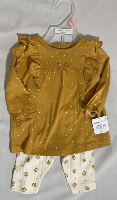 carters baby girl 0-3 months New Set