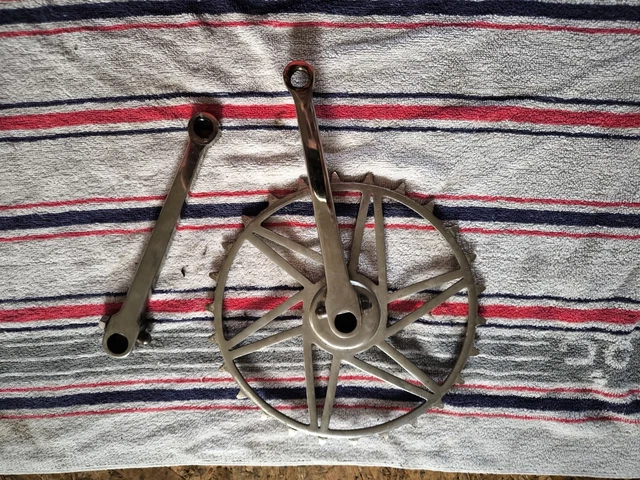 Pédalier Double Juy Simplex – Pour Vélos Anciens Vintage (Peugeot, Herse…) – Occasion
