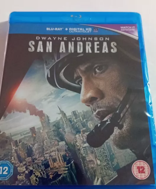 San Andreas Blu-ray Dwayne Johnson NEW